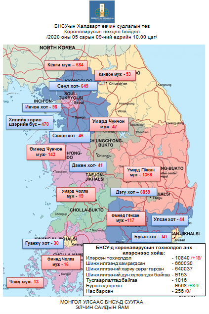 БНСУ-ын Халдварт өвчин судлалын төвийн 10:00 цагийн мэдээ 2020.05.09.