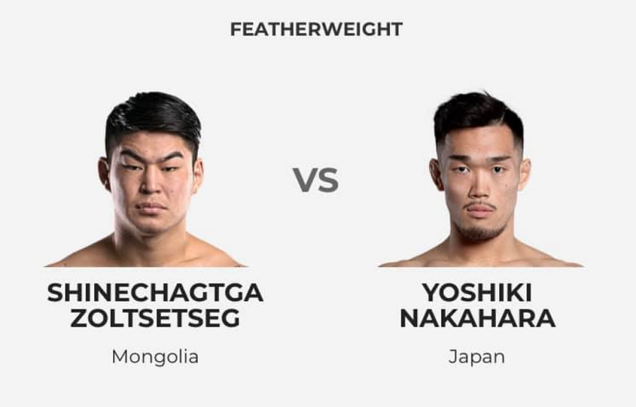 ONE Championship З.Шинэчагтга-Ёошики Накахара