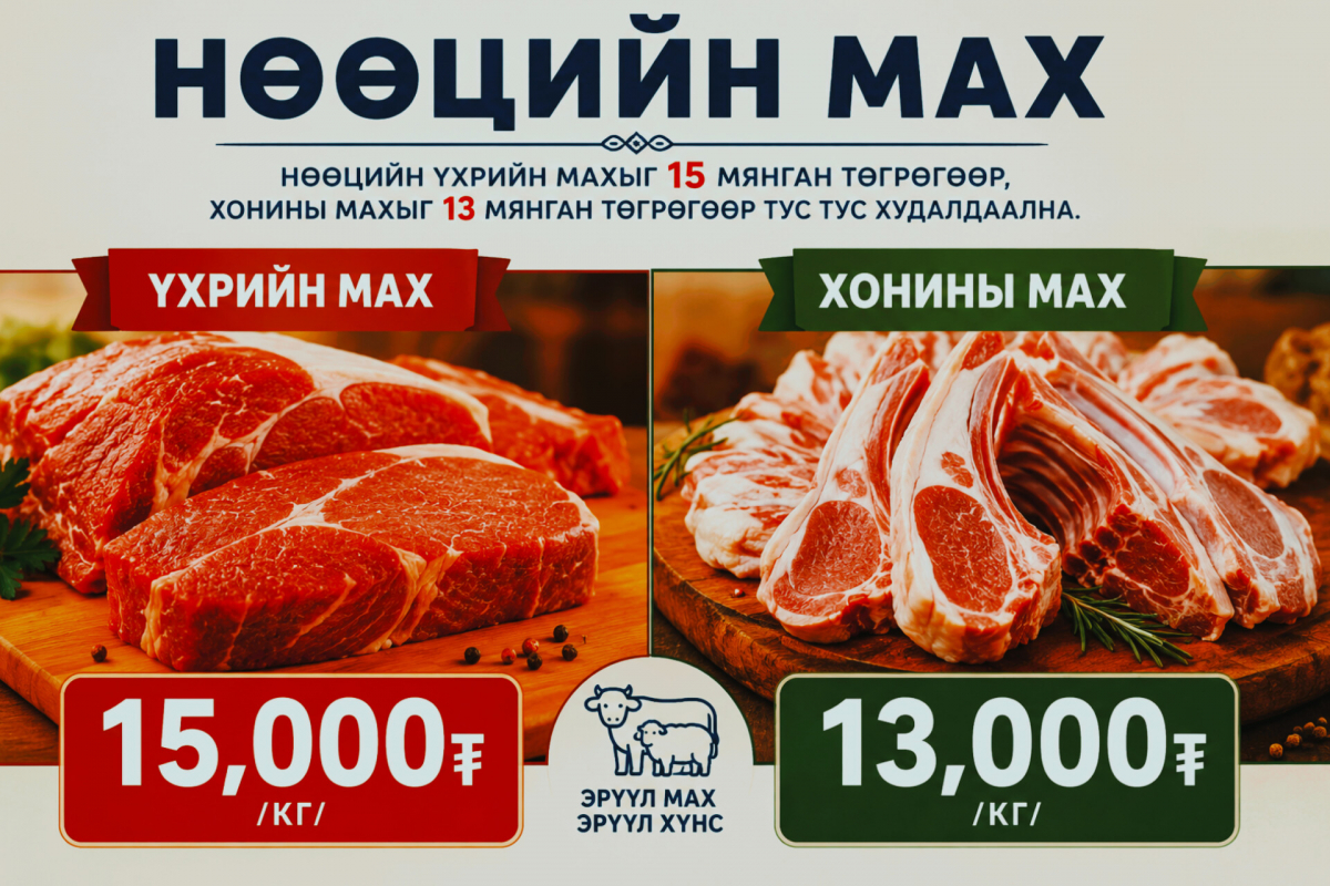 Нөөцийн махны өргөтгөсөн жижиглэн худалдааг төвийн зургаан дүүргийн 6 байршилд зохион байгуулна