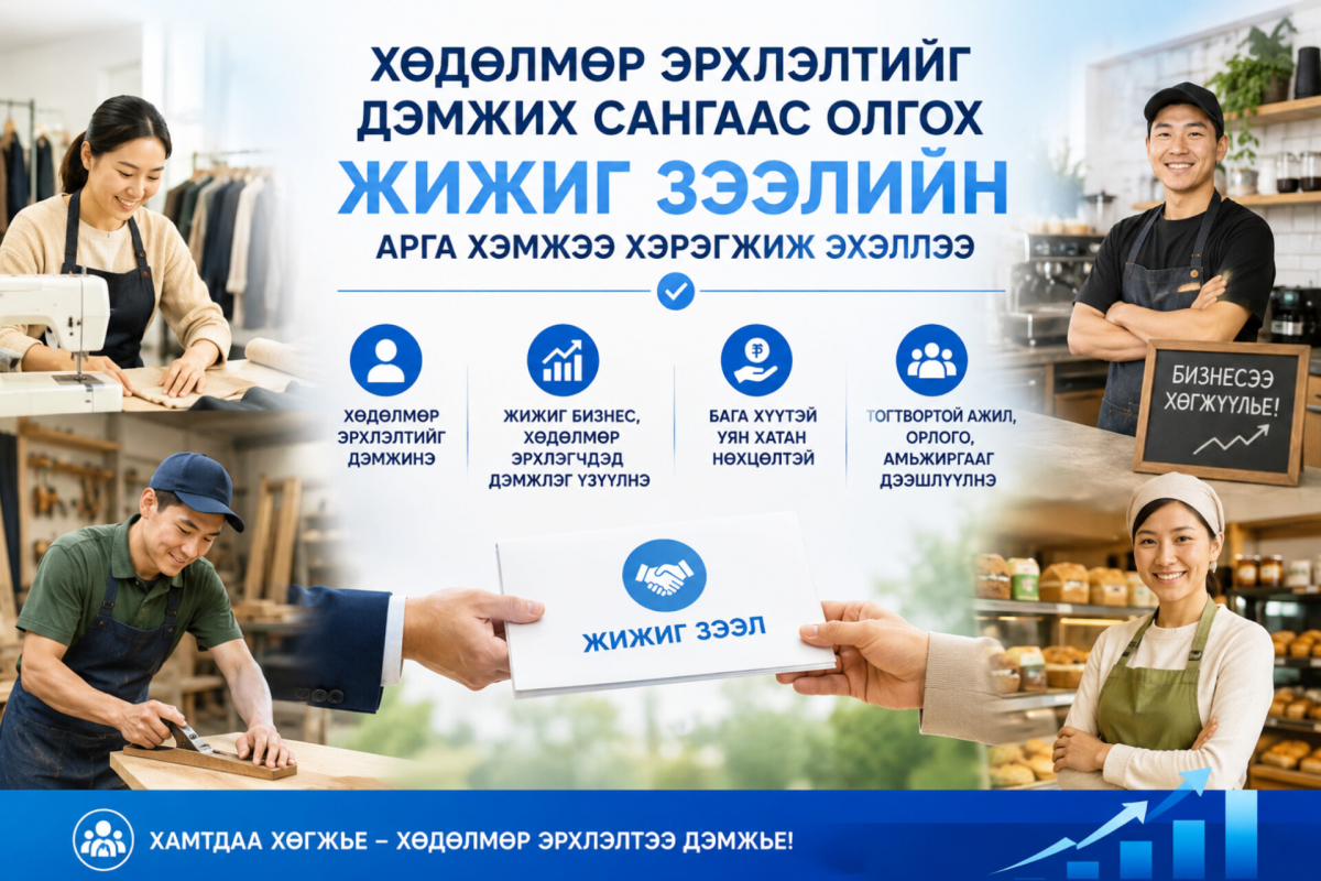 Хөдөлмөр эрхлэлтийг дэмжих сангаас олгох жижиг зээлийн арга хэмжээ хэрэгжиж эхэллээ