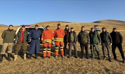 С.Эрдэнэболд ой хээрийн түймэрт өөрийн биеэр оролцож ажиллав.