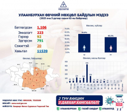 ХӨСҮТ: Улаанбурхан өвчний лабораториор батлагдсан тохиолдол 1106 болжээ