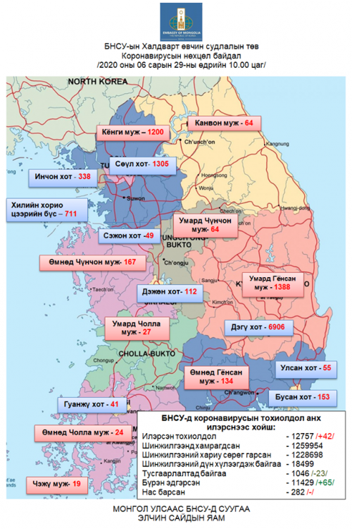 БНСУ-ын Халдварт өвчин судлалын төвийн 10:00 цагийн мэдээ  2020.06.29.