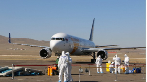 Сөүл-Улаанбаатар чиглэлийн  тусгай үүргийн  онгоцоор нийт 265 иргэн ирсэн бөгөөд үүнээс 9 нь нялх хүүхэд байна.