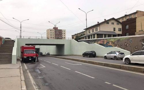 Сансарын тунелийн урсгал засвар, түшиц ханыг засварлав