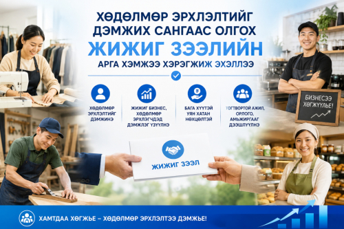 Хөдөлмөр эрхлэлтийг дэмжих сангаас олгох жижиг зээлийн арга хэмжээ хэрэгжиж эхэллээ