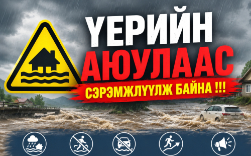Үерийн аюулаас сэрэмжлүүлж байна!